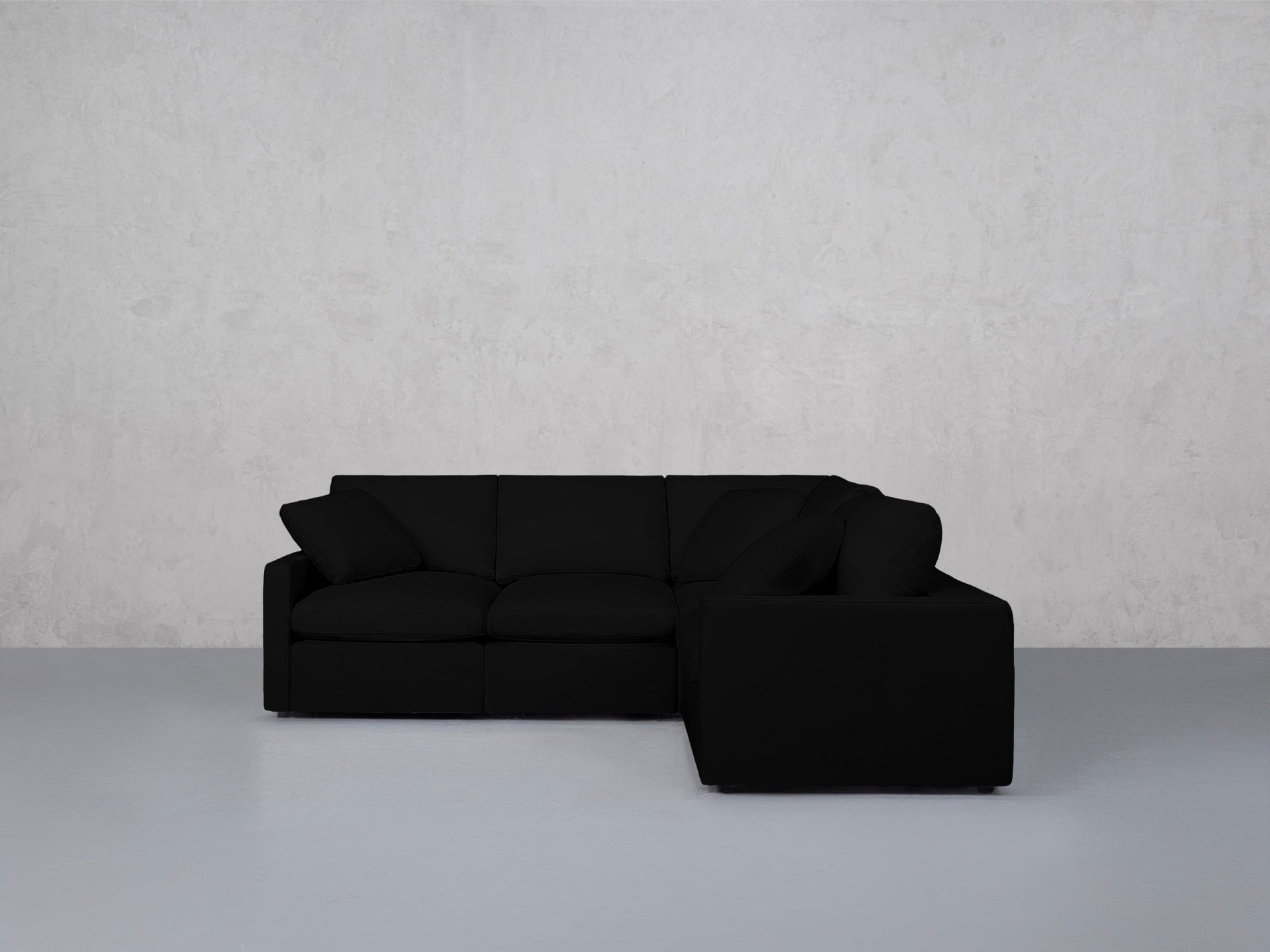 4-Seat Modular Corner Right Sectional (Thin Arms) - 7th Avenue