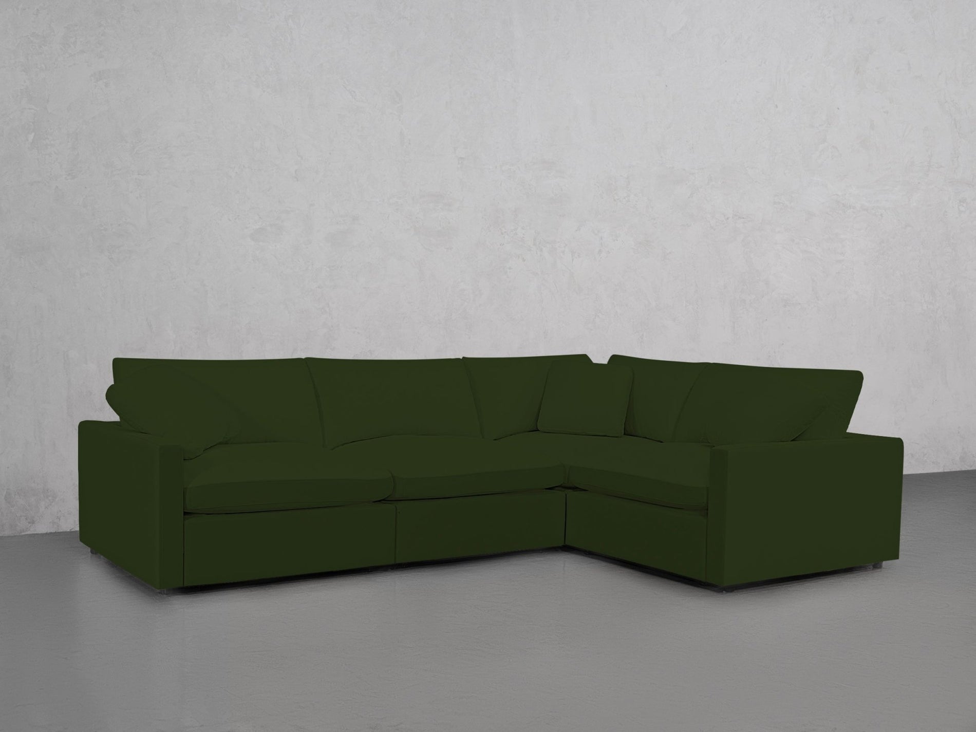 4-Seat Modular Corner Right Sectional (Thin Arms) - 7th Avenue