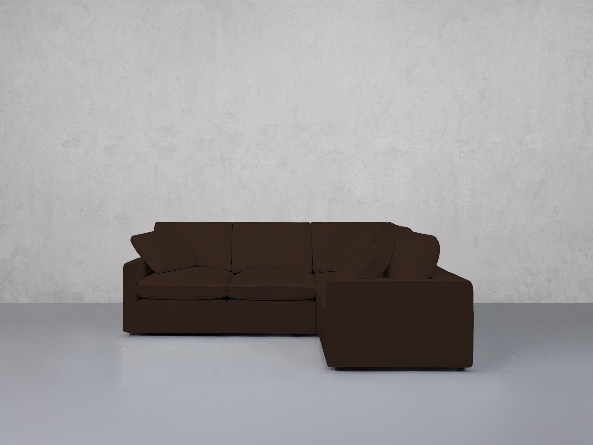 4-Seat Modular Corner Right Sectional (Thin Arms) - 7th Avenue
