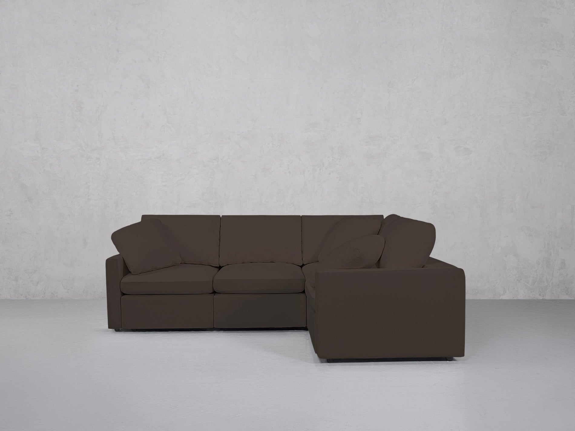 4-Seat Modular Corner Right Sectional (Thin Arms) - 7th Avenue