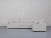 4-Seat Modular Corner Right Sectional (Thin Arms) - 7th Avenue