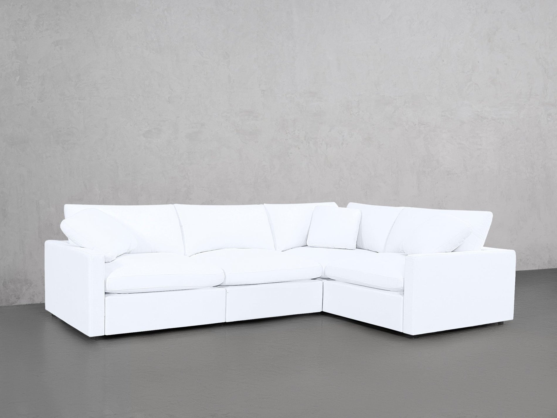 4-Seat Modular Corner Right Sectional (Thin Arms) - 7th Avenue
