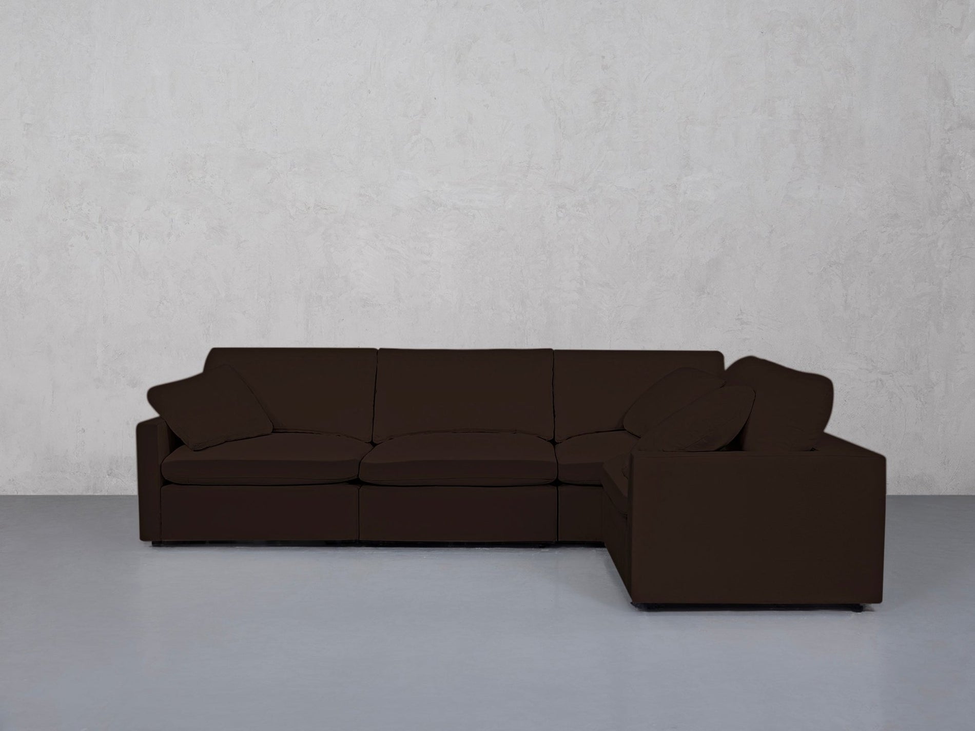 4-Seat Modular Corner Right Sectional (Thin Arms) - 7th Avenue