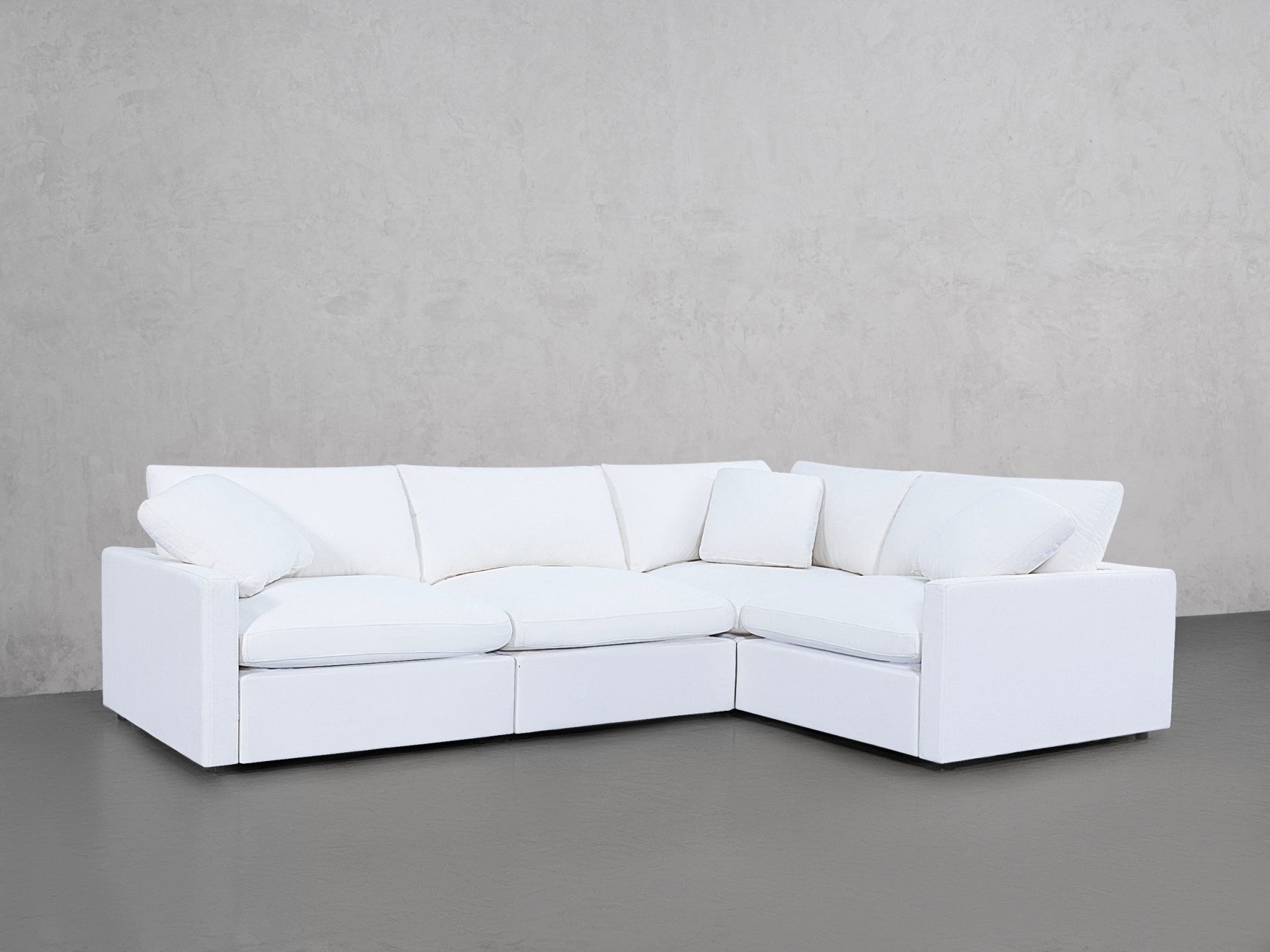 4-Seat Modular Corner Right Sectional (Thin Arms) - 7th Avenue