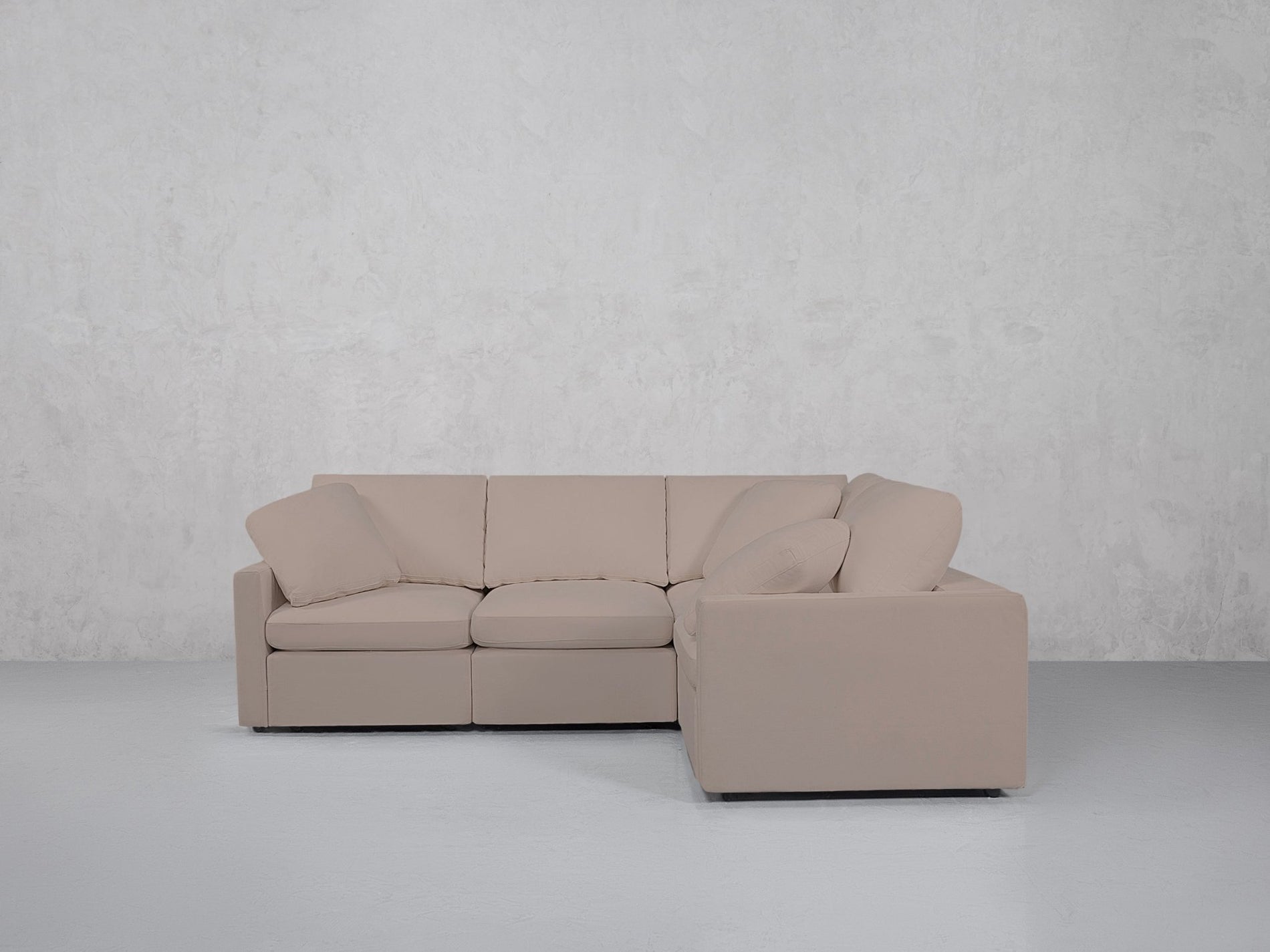 4-Seat Modular Corner Right Sectional (Thin Arms) - 7th Avenue