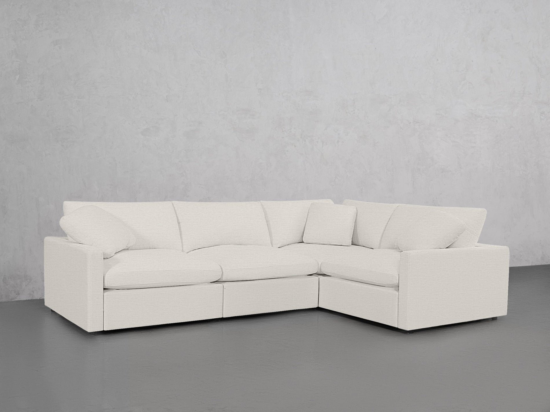 4-Seat Modular Corner Right Sectional (Thin Arms) - 7th Avenue
