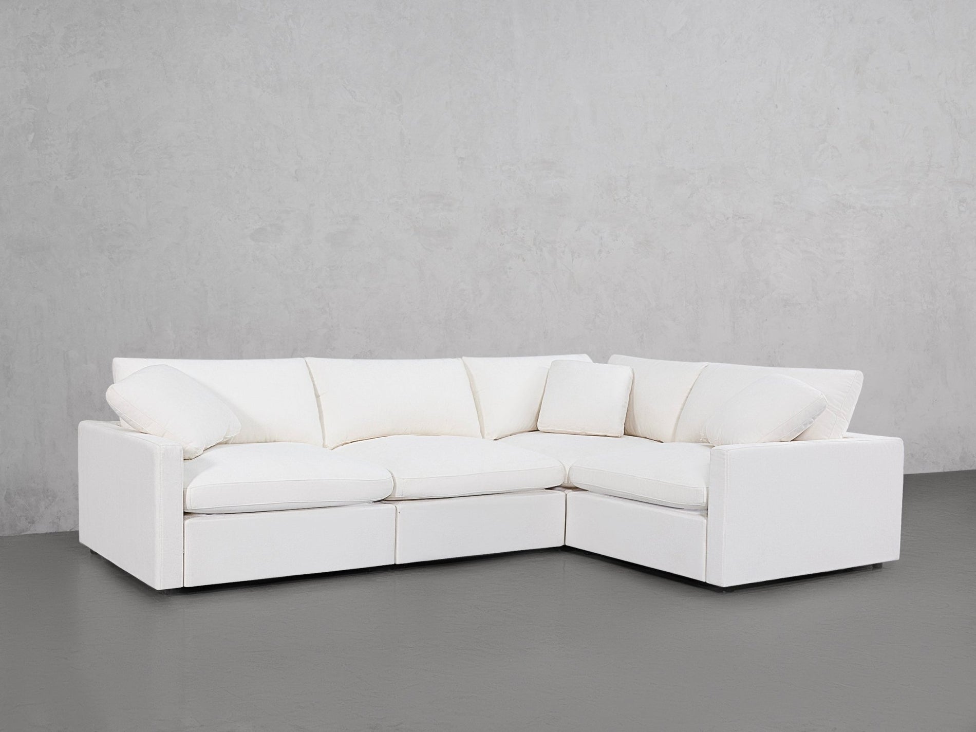 4-Seat Modular Corner Right Sectional (Thin Arms) - 7th Avenue