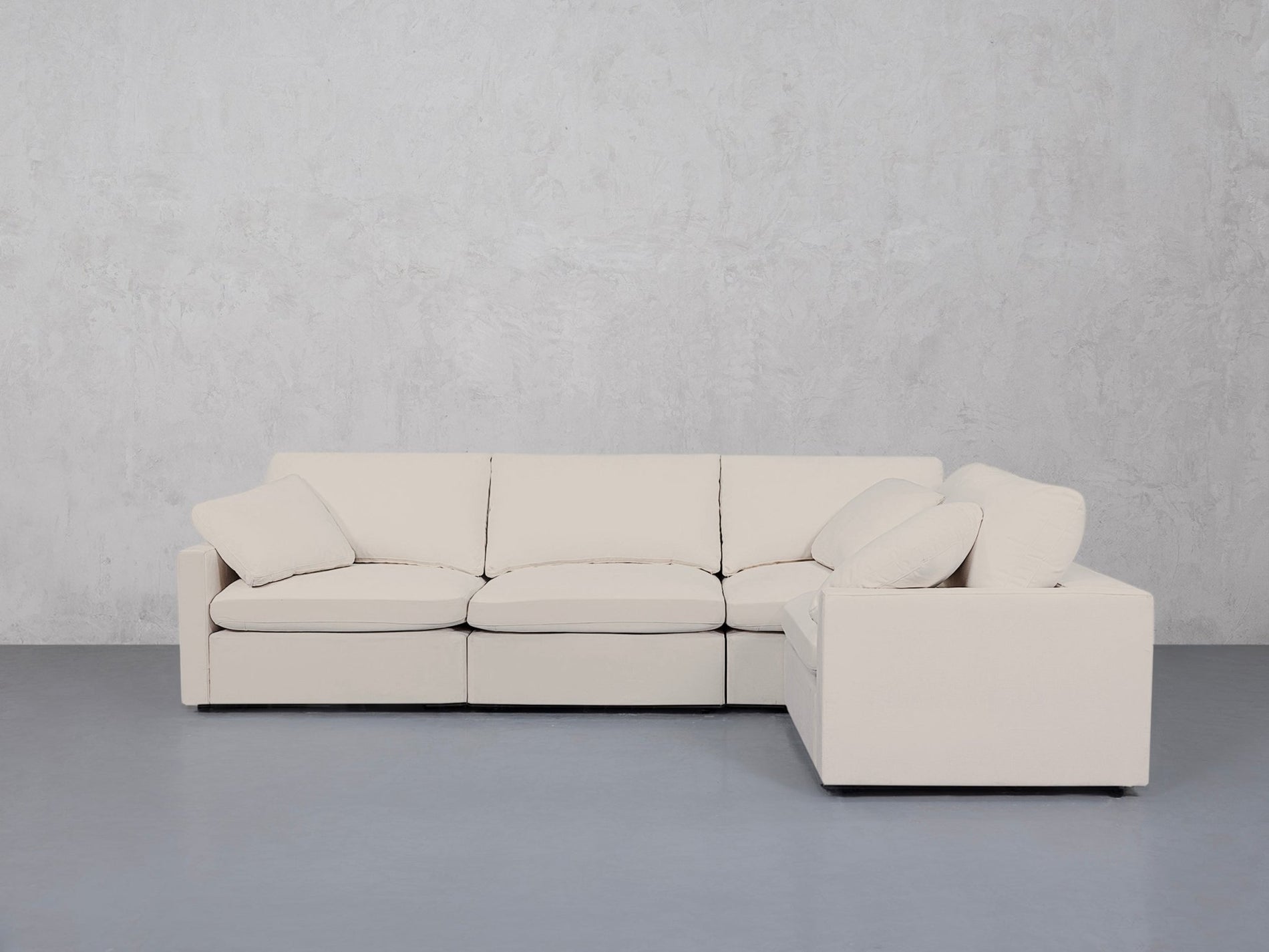 4-Seat Modular Corner Right Sectional (Thin Arms) - 7th Avenue
