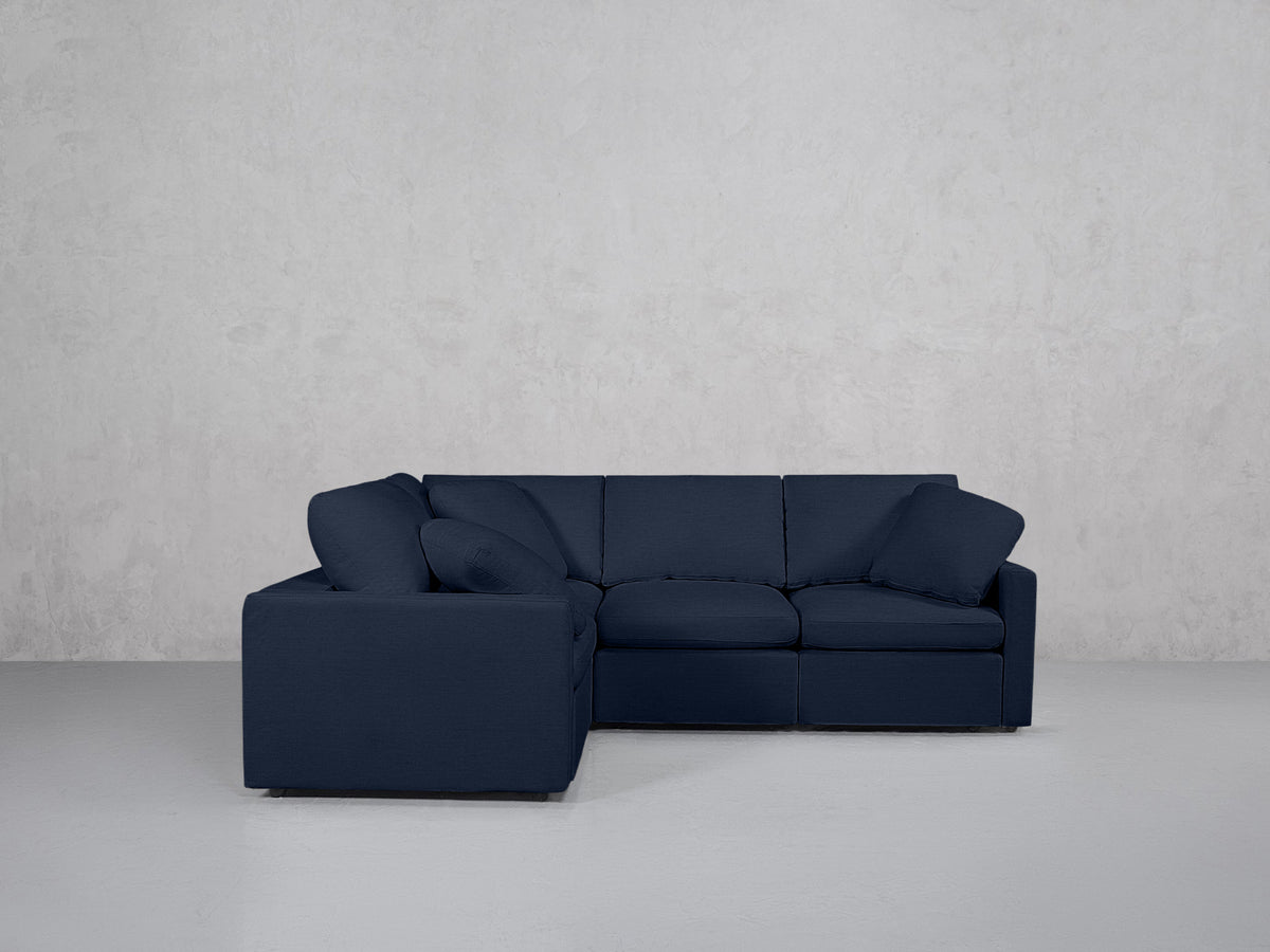 4-Seat Modular Corner Sectional (Thin Arms)