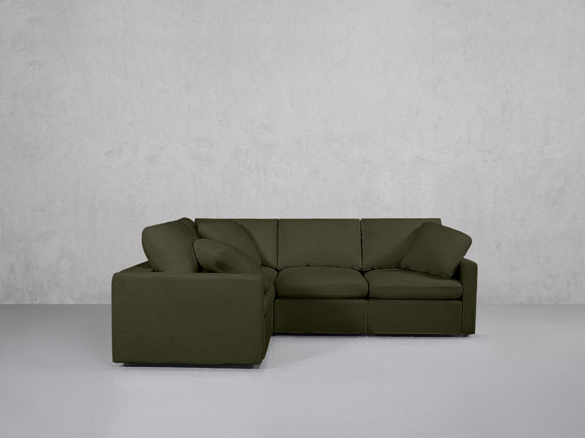 4-Seat Modular Corner Sectional (Thin Arms)