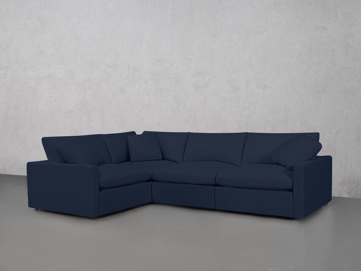 4-Seat Modular Corner Sectional (Thin Arms)