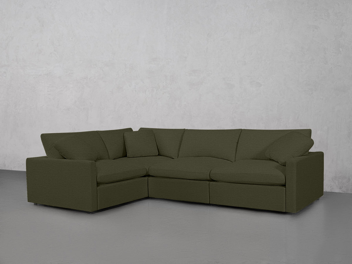 4-Seat Modular Corner Sectional (Thin Arms)
