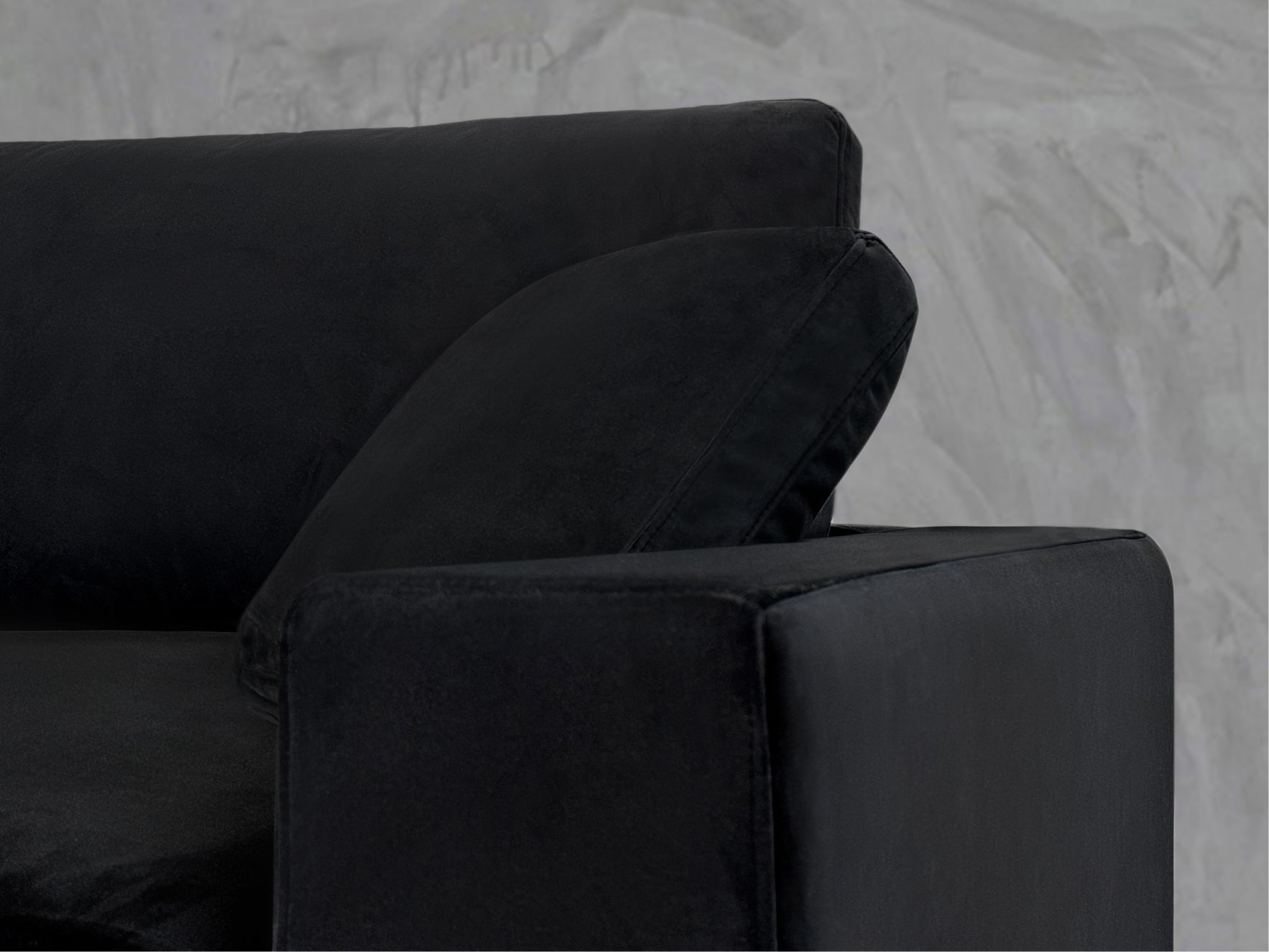 Onyx Black (Velvet) - Arm - 7th Avenue