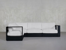4 - Seat Modular Corner Sectional Aluminum Outdoor - 7th Avenue