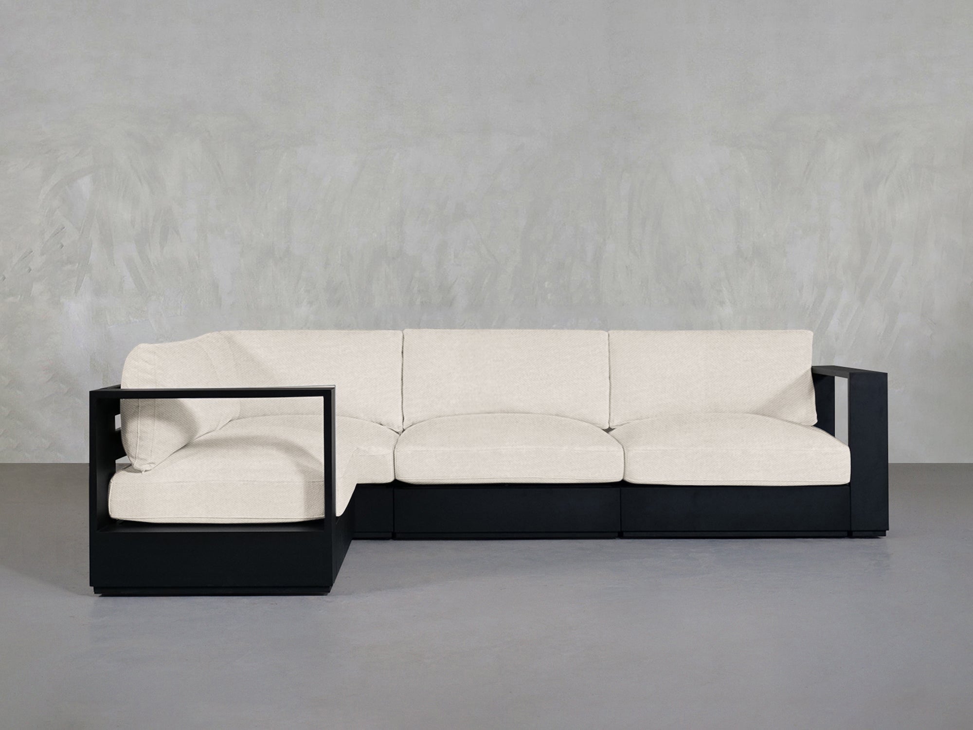 4 - Seat Modular Corner Sectional Aluminum Outdoor - 7th Avenue