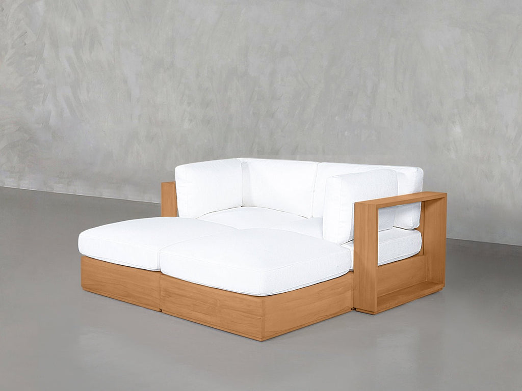 4-Seat Modular Daybed Teak Outdoor - 7th Avenue