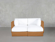 4-Seat Modular Daybed Teak Outdoor - 7th Avenue