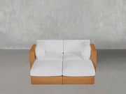 4-Seat Modular Daybed Teak Outdoor - 7th Avenue