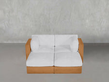4-Seat Modular Daybed Teak Outdoor - 7th Avenue
