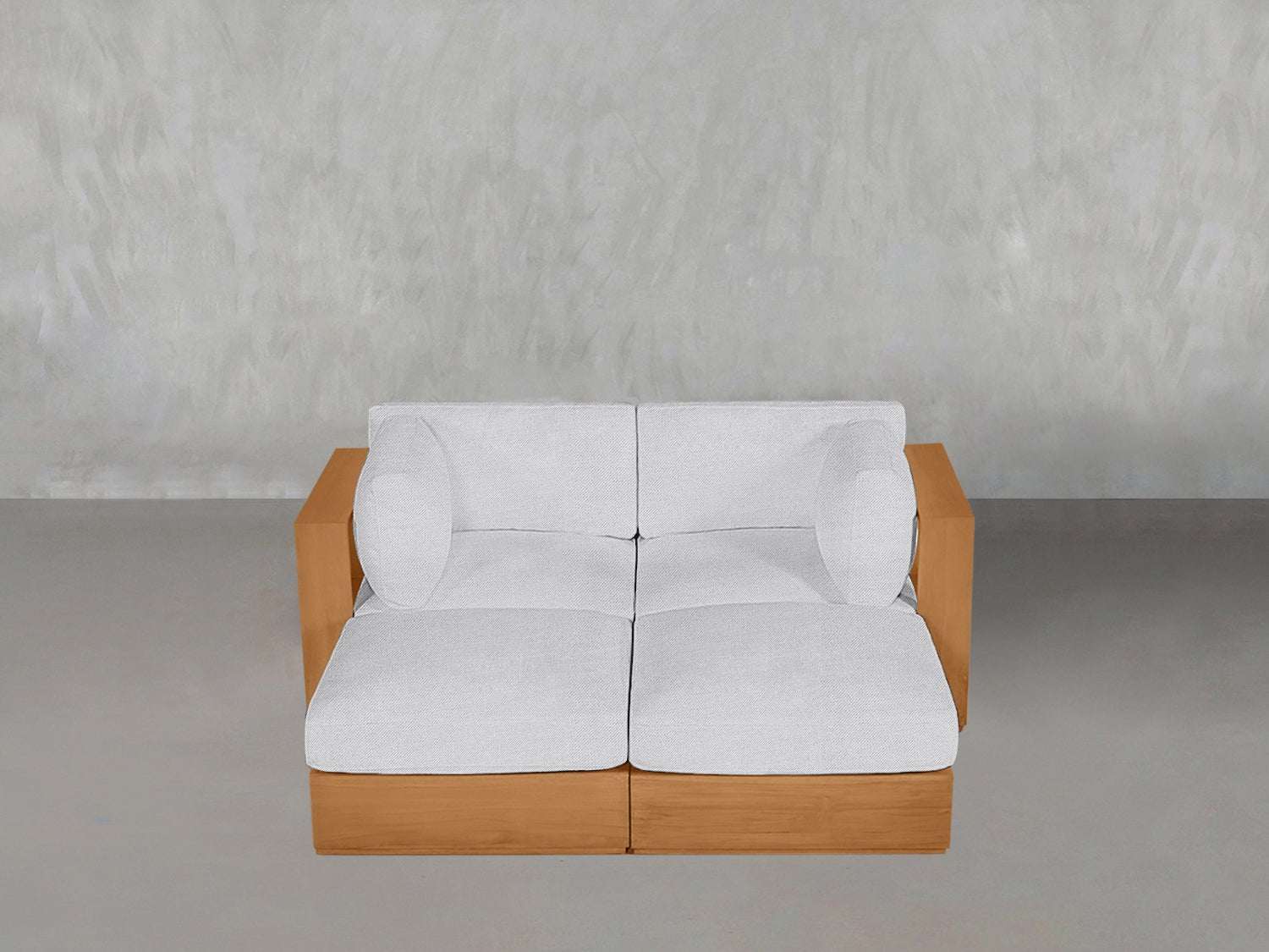 4-Seat Modular Daybed Teak Outdoor - 7th Avenue