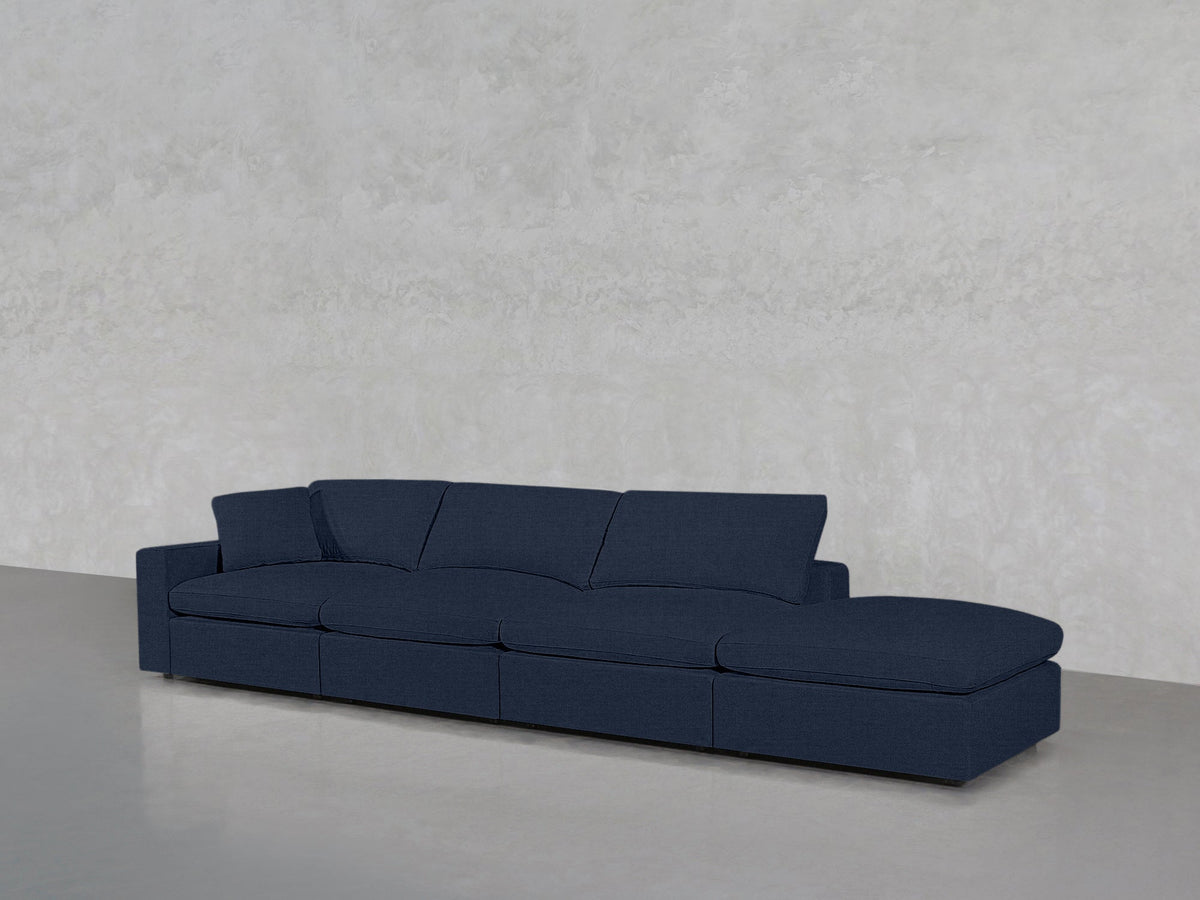 4-Seat Modular Lounger Sofa - 7th Avenue