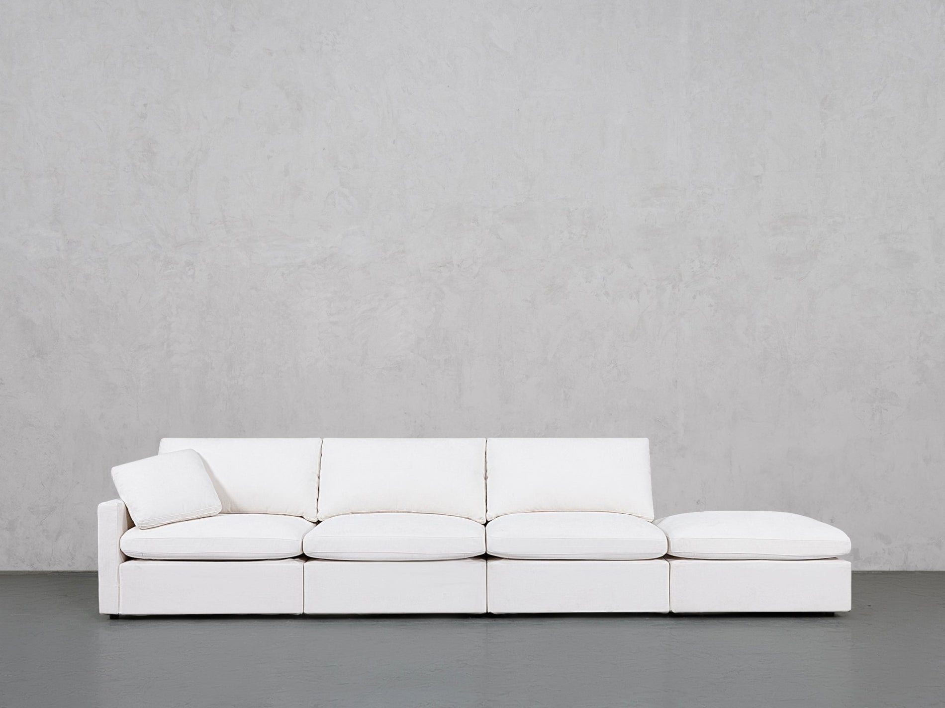 4-Seat Modular Lounger Sofa (Thin Arm) - 7th Avenue