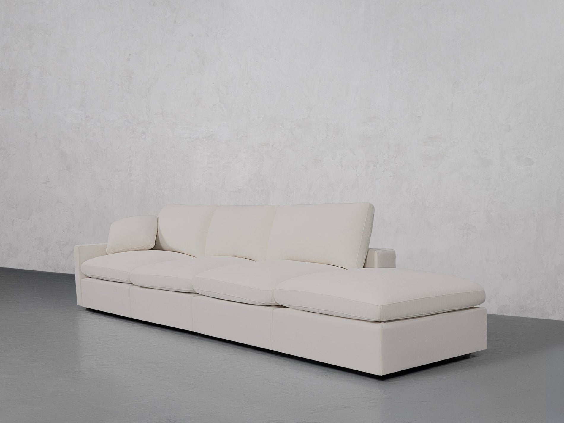 4-Seat Modular Lounger Sofa (Thin Arm) - 7th Avenue