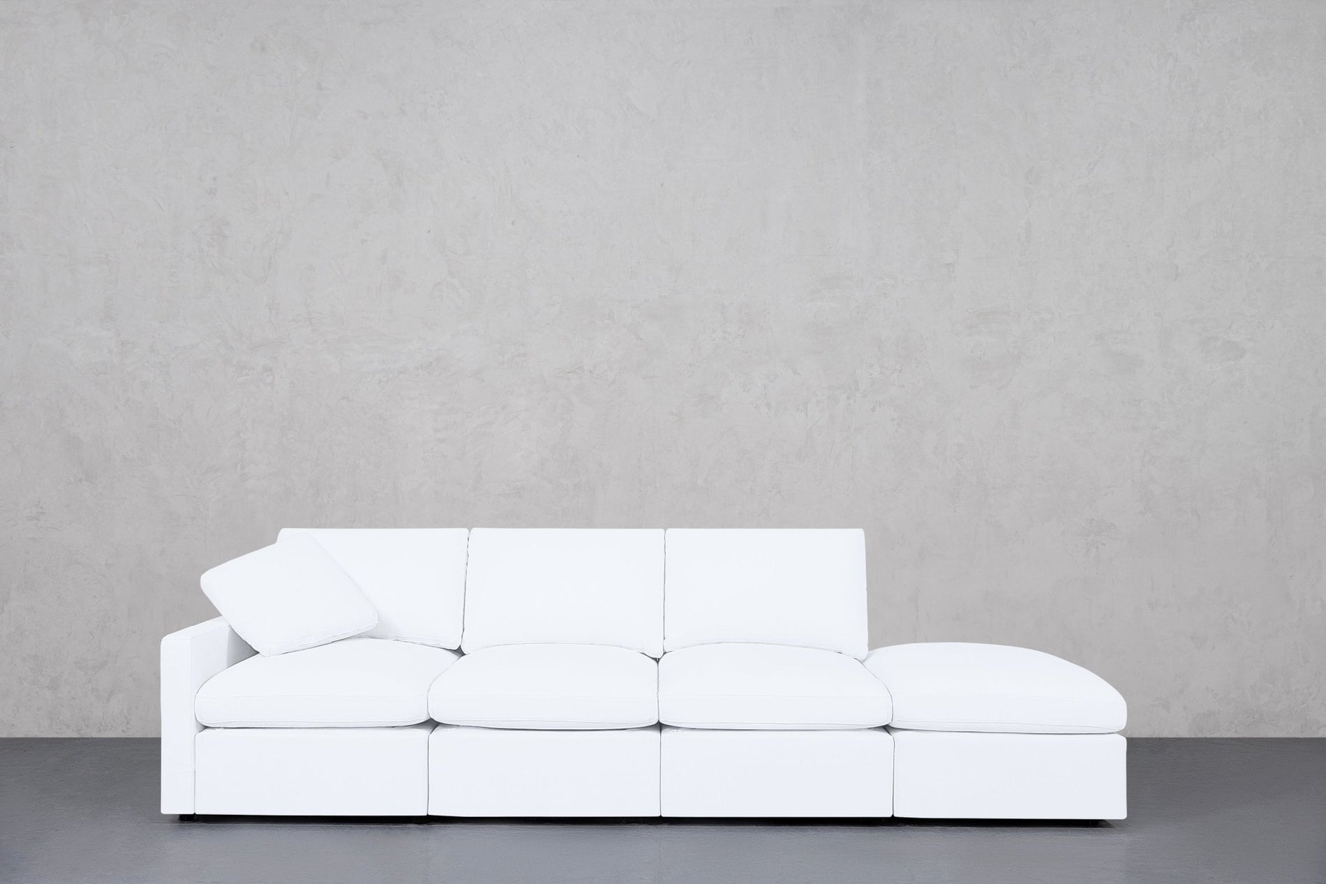 4-Seat Modular Lounger Sofa (Thin Arm) - 7th Avenue
