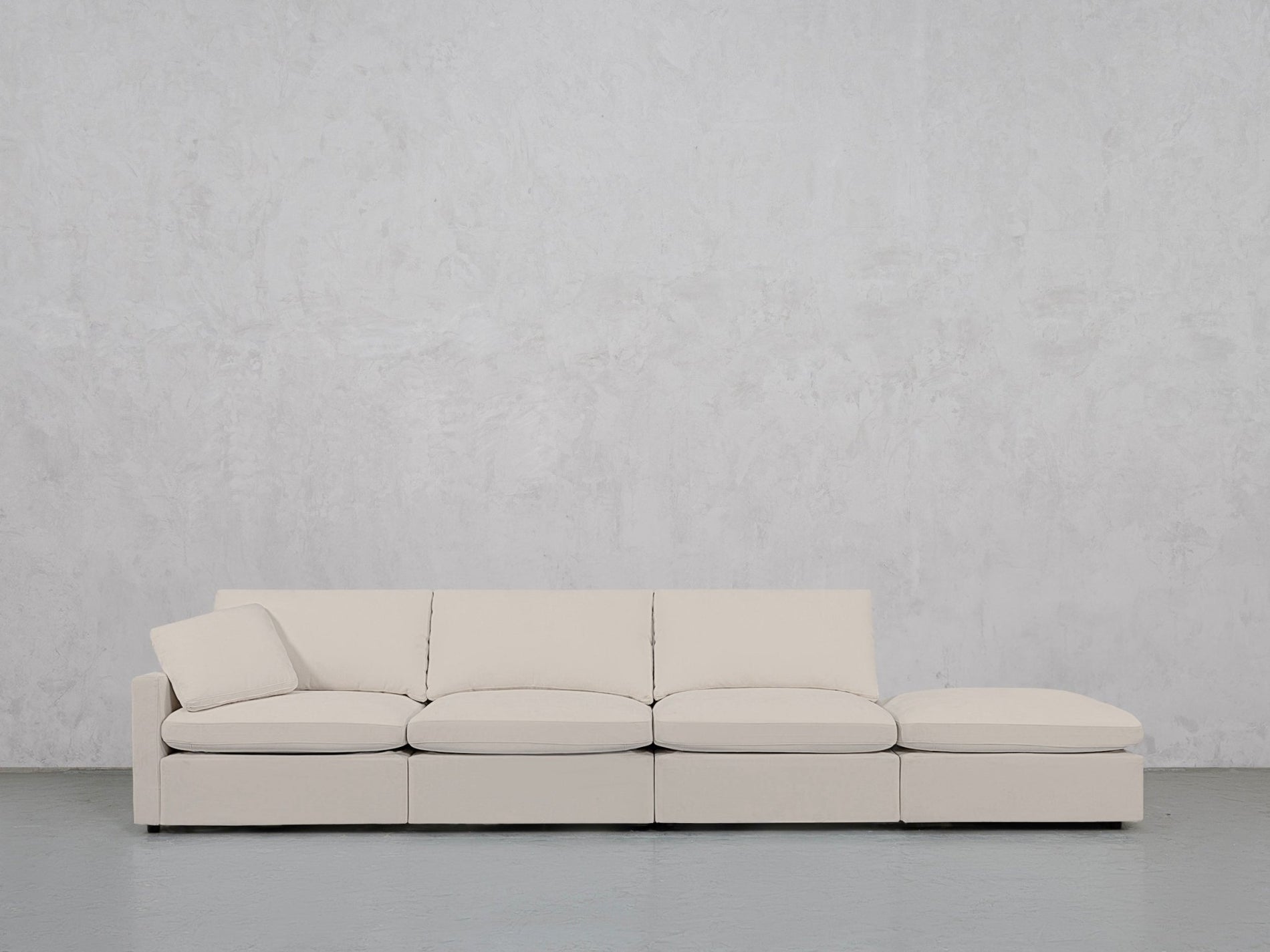 4-Seat Modular Lounger Sofa (Thin Arm) - 7th Avenue