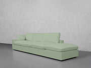 4-Seat Modular Lounger Sofa (Thin Arm) - 7th Avenue