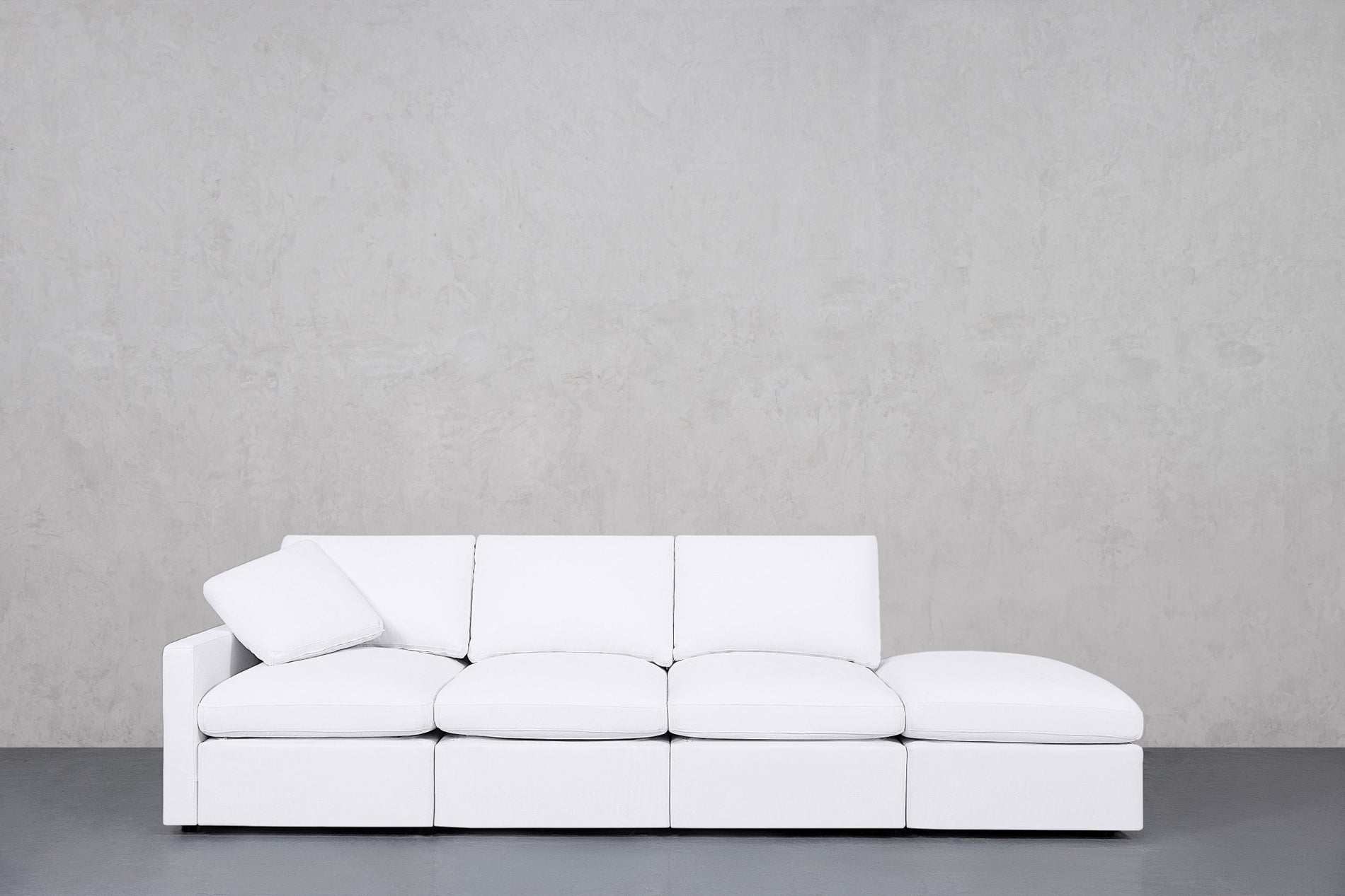 4-Seat Modular Lounger Sofa (Thin Arm) - 7th Avenue