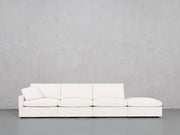 4-Seat Modular Lounger Sofa (Thin Arm) - 7th Avenue