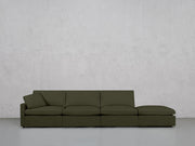 4-Seat Modular Lounger Sofa (Thin Arm) - 7th Avenue