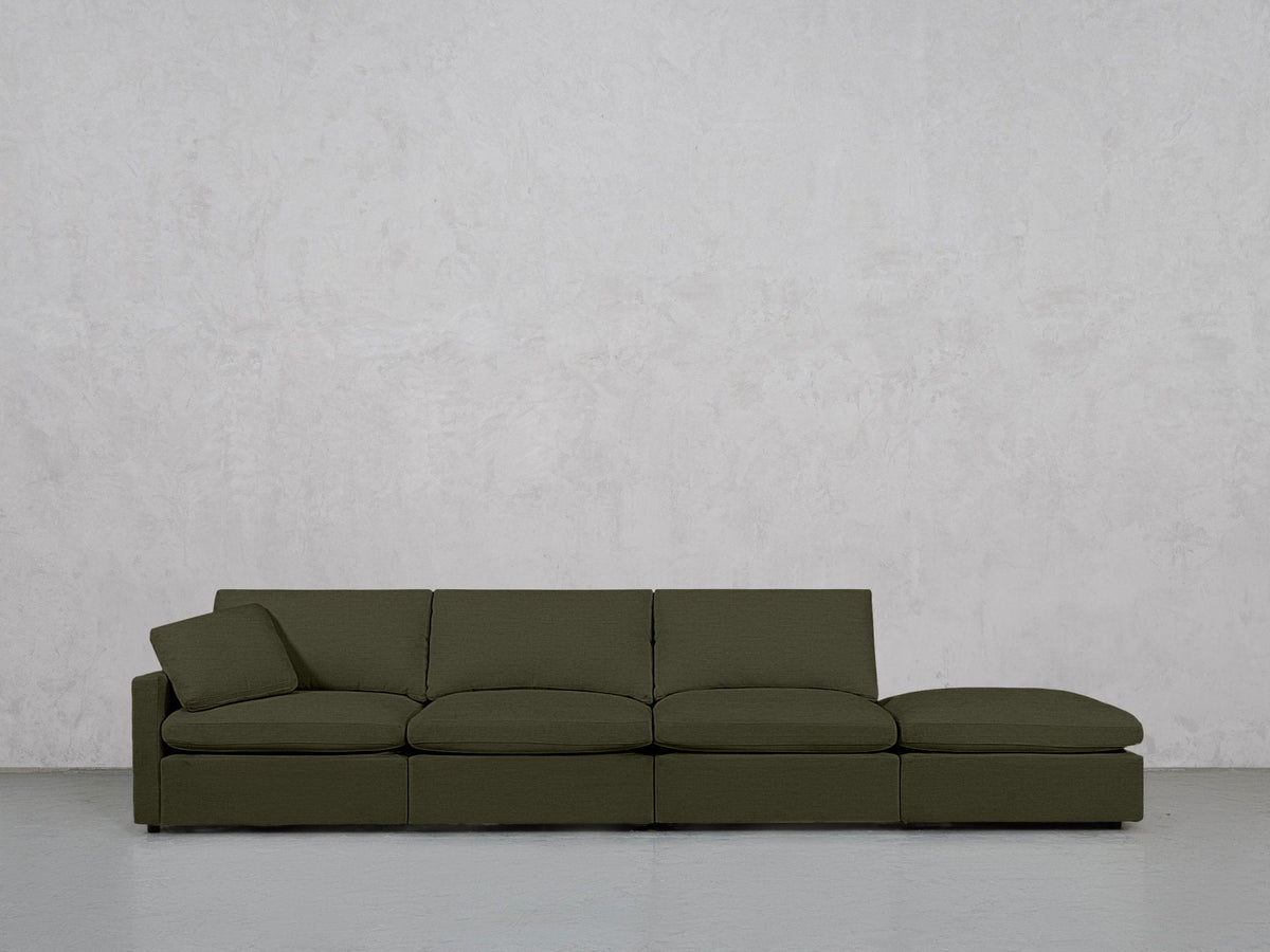 4-Seat Modular Lounger Sofa (Thin Arm) - 7th Avenue