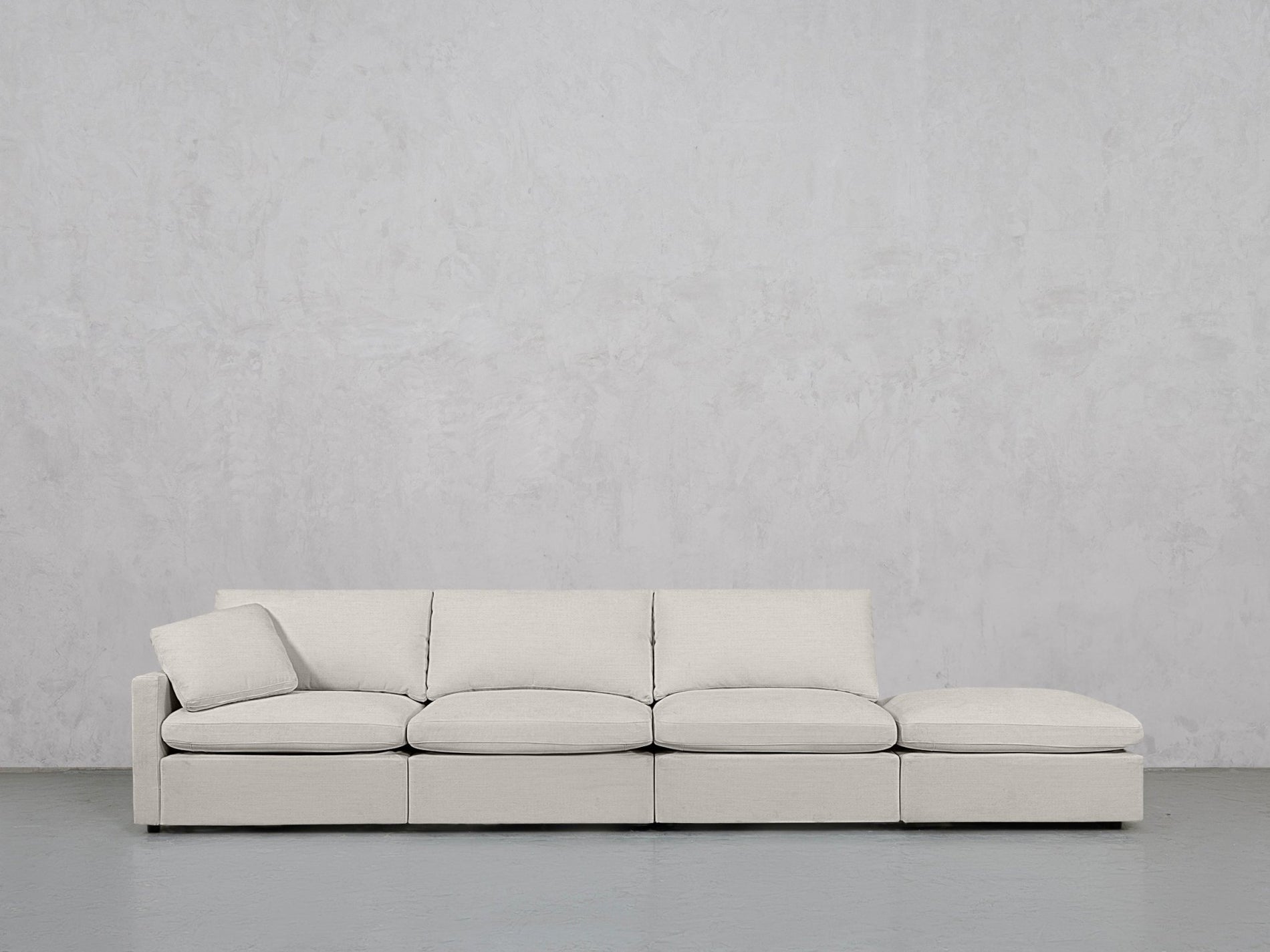 4-Seat Modular Lounger Sofa (Thin Arm) - 7th Avenue