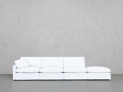 4-Seat Modular Lounger Sofa (Thin Arm) - 7th Avenue