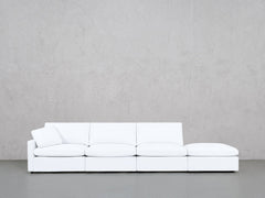 4-Seat Modular Lounger Sofa (Thin Arm)