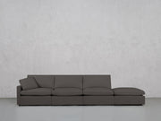 4-Seat Modular Lounger Sofa (Thin Arm) - 7th Avenue
