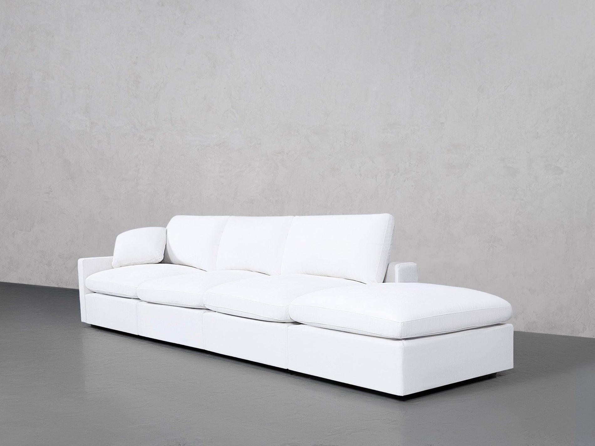 4-Seat Modular Lounger Sofa (Thin Arm) - 7th Avenue
