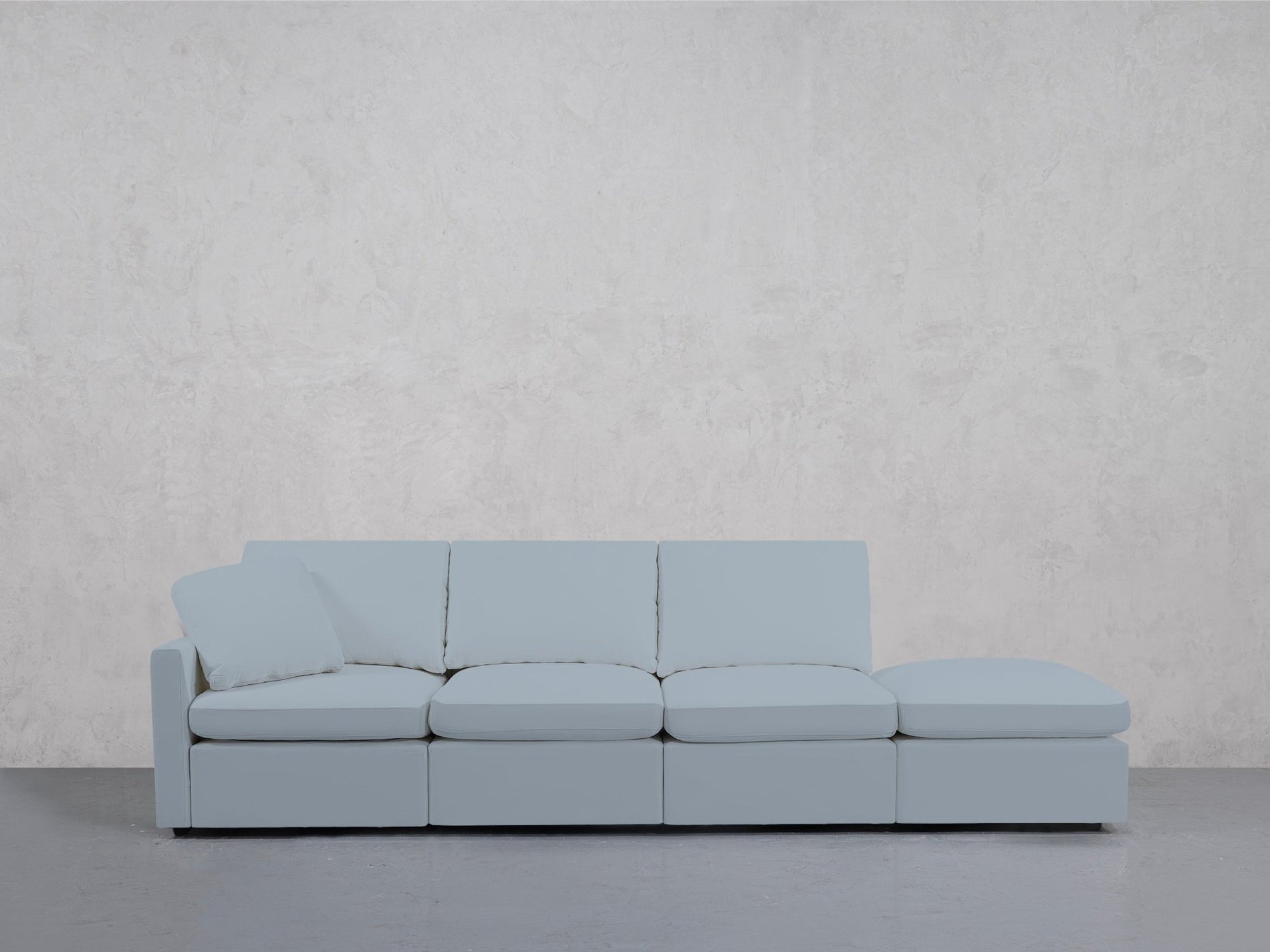 4-Seat Modular Lounger Sofa (Thin Arm) - 7th Avenue