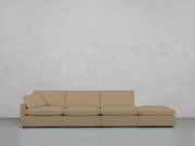 4-Seat Modular Lounger Sofa (Thin Arm) - 7th Avenue