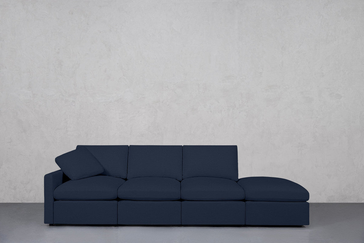 4-Seat Modular Lounger Sofa (Thin Arm) - 7th Avenue