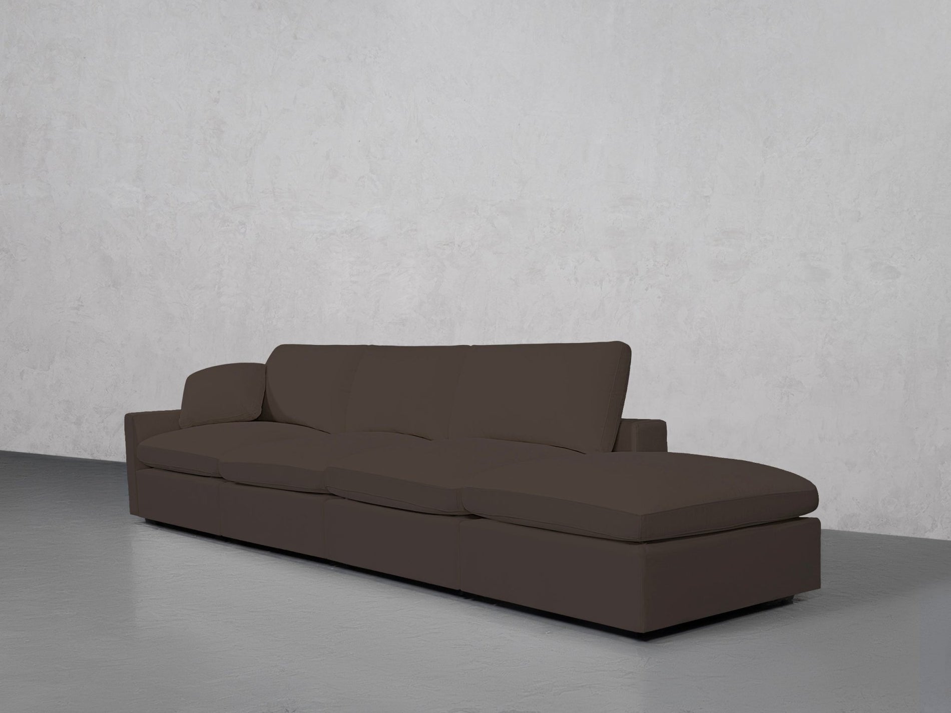 4-Seat Modular Lounger Sofa (Thin Arm) - 7th Avenue