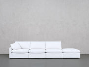 4-Seat Modular Lounger Sofa (Thin Arm) - 7th Avenue