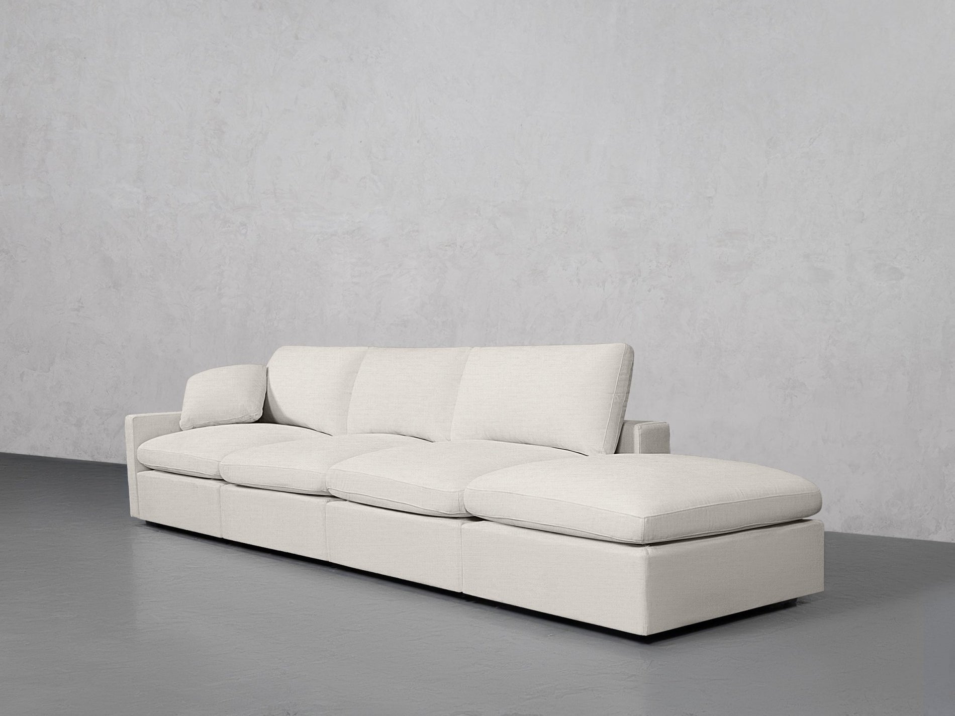 4-Seat Modular Lounger Sofa (Thin Arm) - 7th Avenue