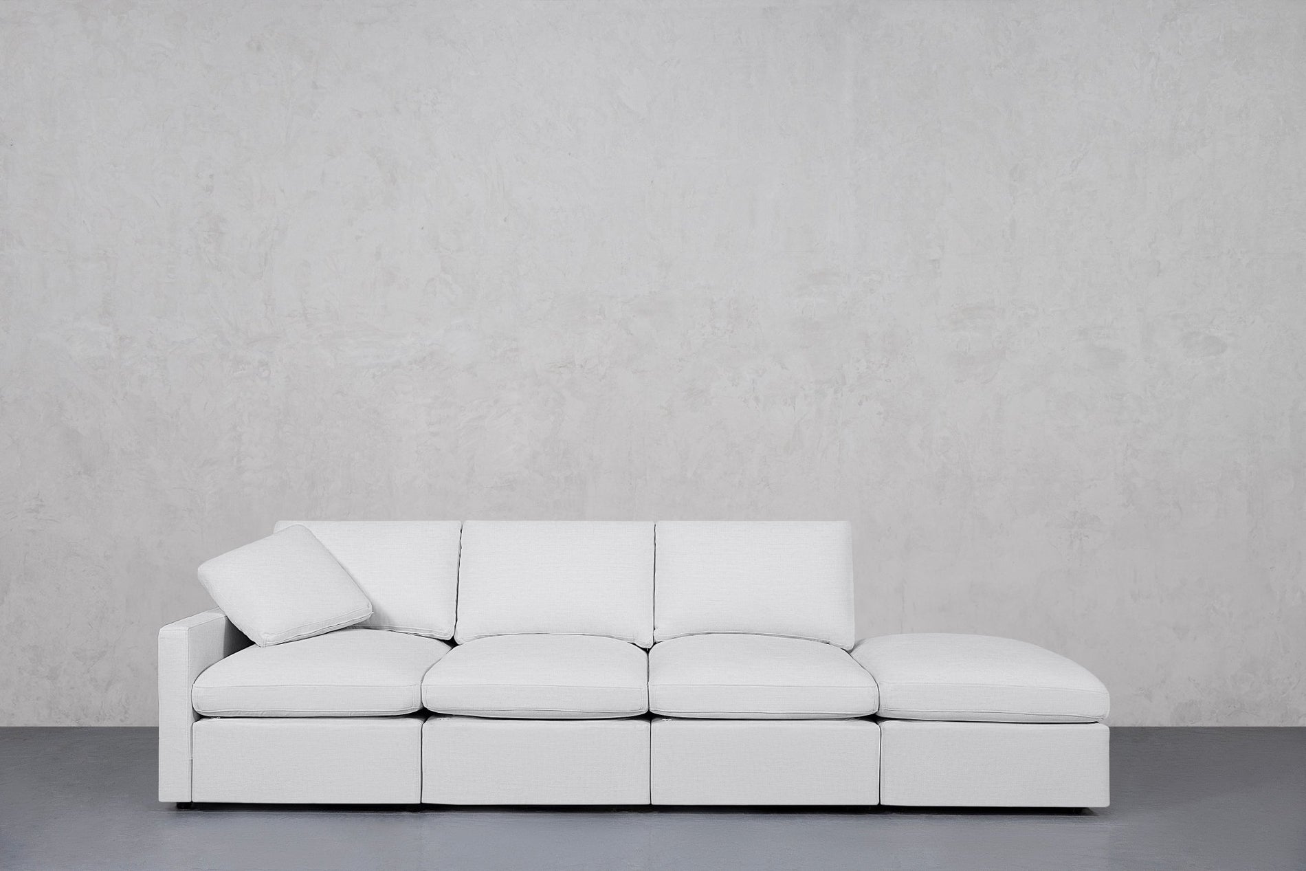 4-Seat Modular Lounger Sofa (Thin Arm) - 7th Avenue
