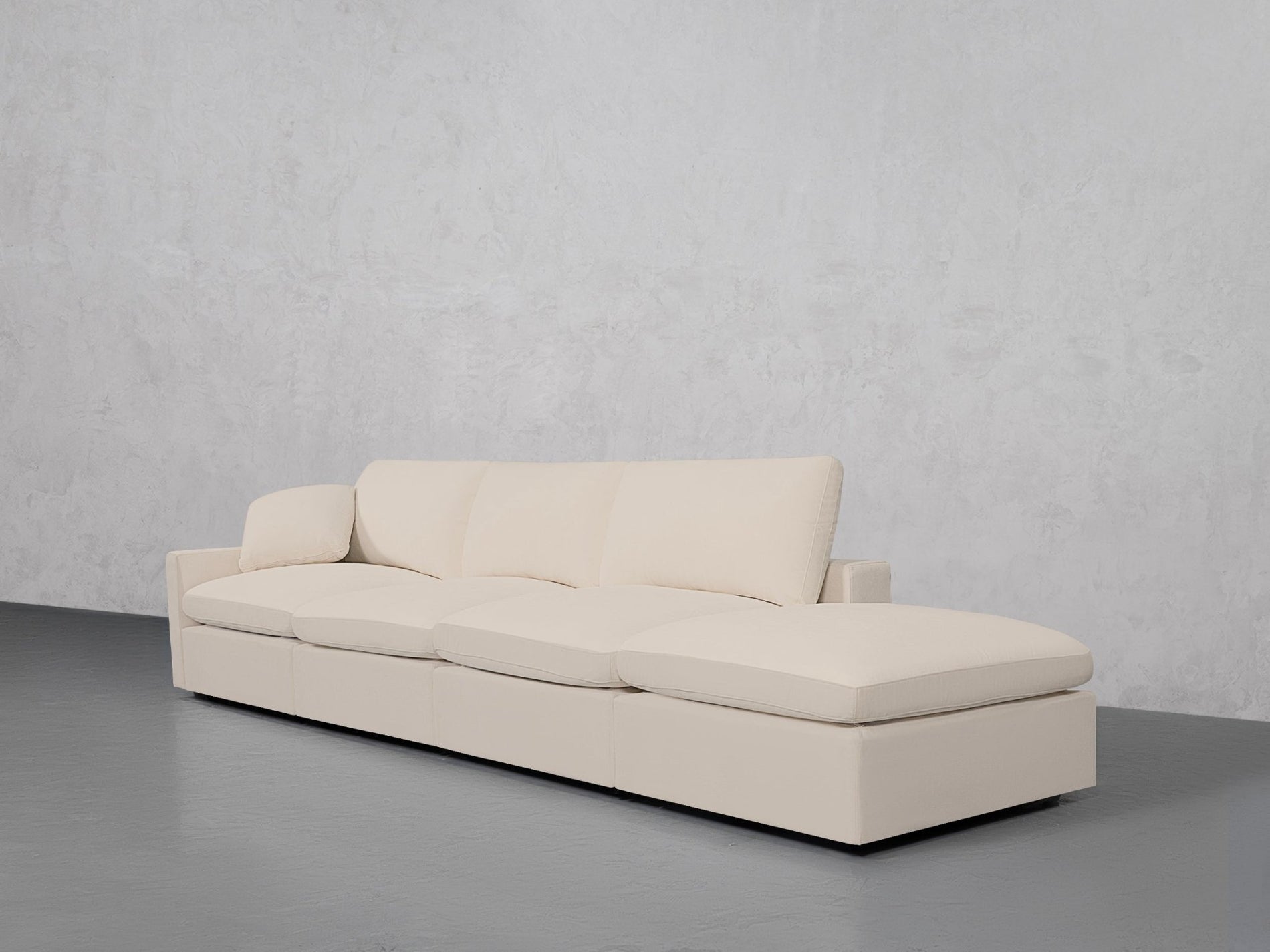 4-Seat Modular Lounger Sofa (Thin Arm) - 7th Avenue