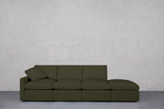 4-Seat Modular Lounger Sofa (Thin Arm) - 7th Avenue