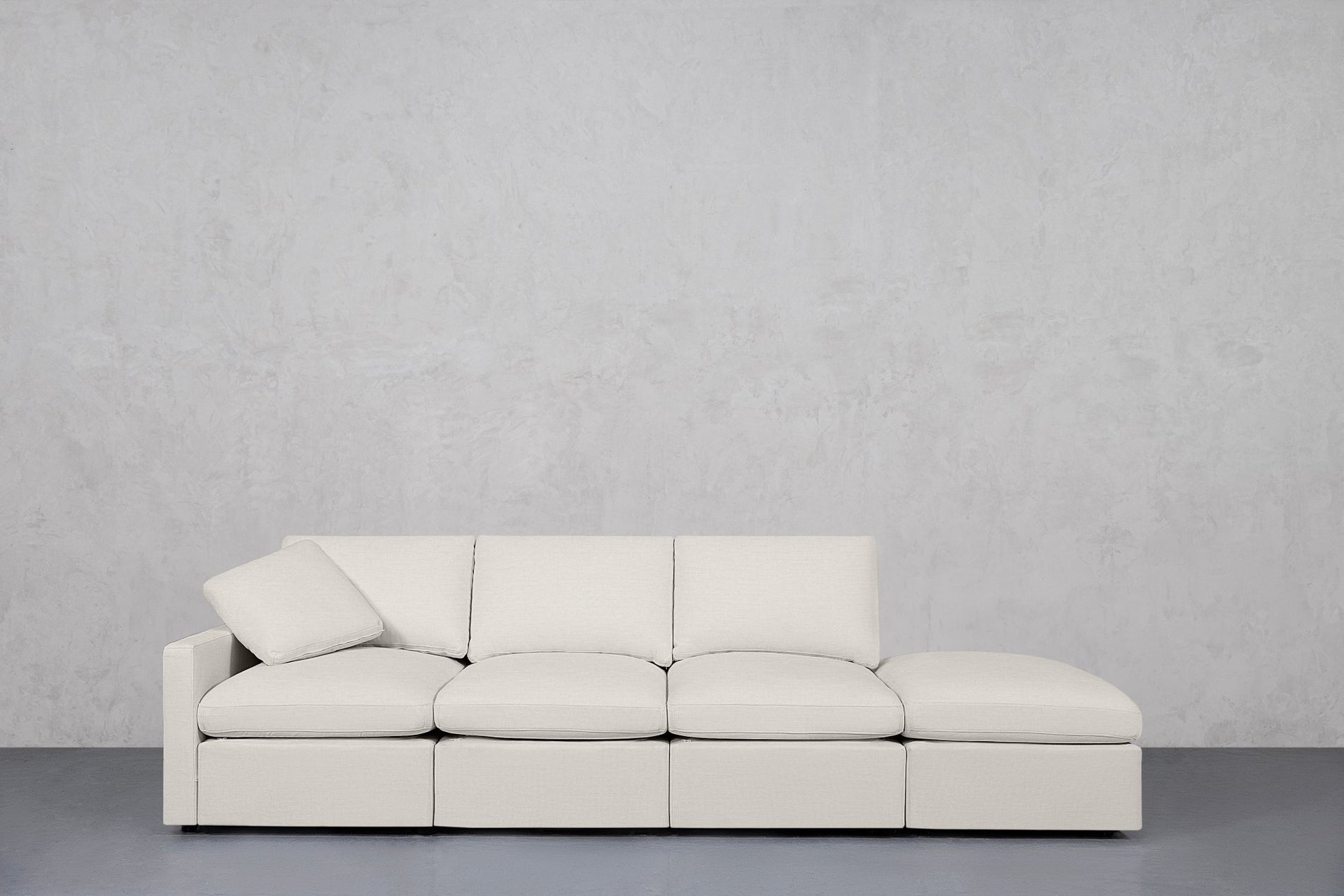 4-Seat Modular Lounger Sofa (Thin Arm) - 7th Avenue