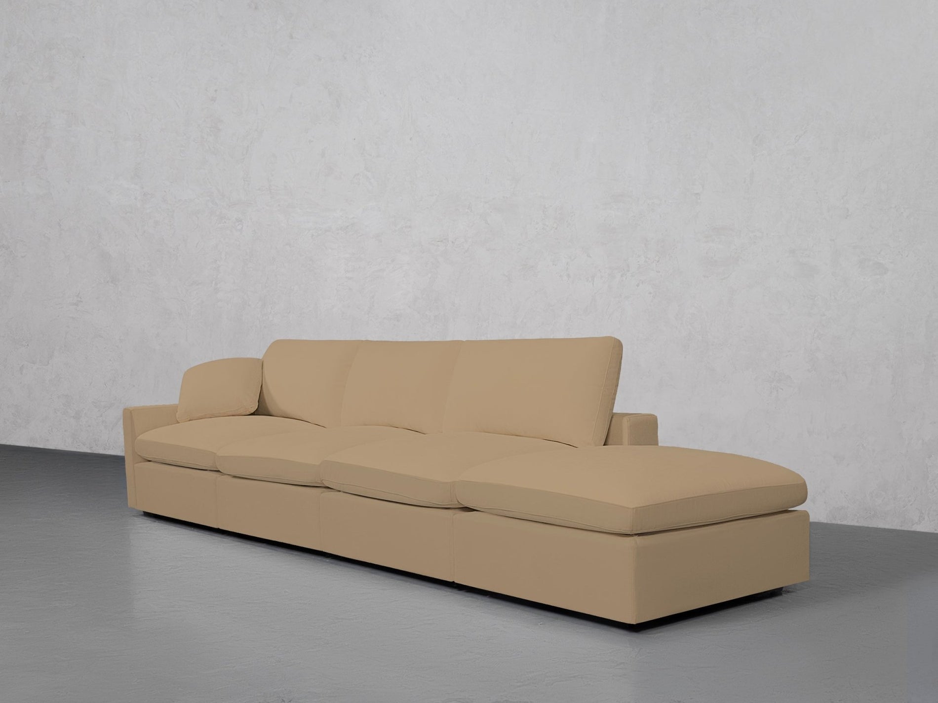 4-Seat Modular Lounger Sofa (Thin Arm) - 7th Avenue
